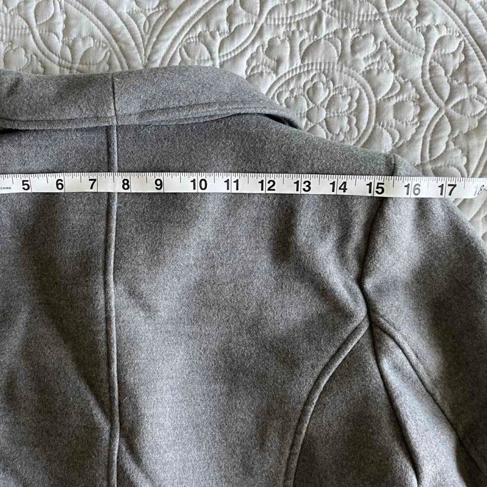NEVER Every Day Cozy Womens Long Sleeve coat/jacket Gray Sz M - Picture 11 of 15
